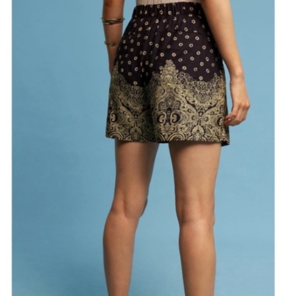 🚫SOLD 💎NWT Anthro Skort Hei Hei Black Motif Boho Chic - Picture 6 of 9